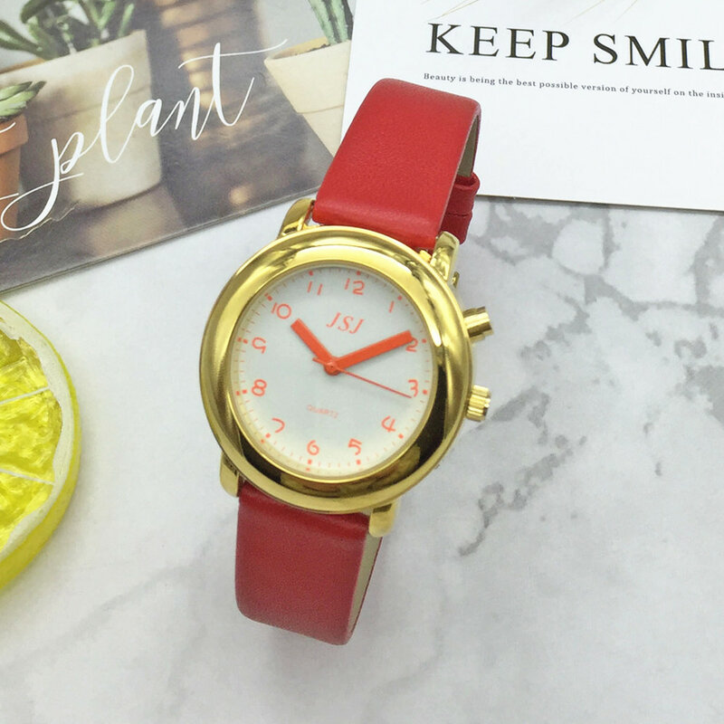 English Talking Watch with Alarm Function for Ladies, Speaking Date and Time