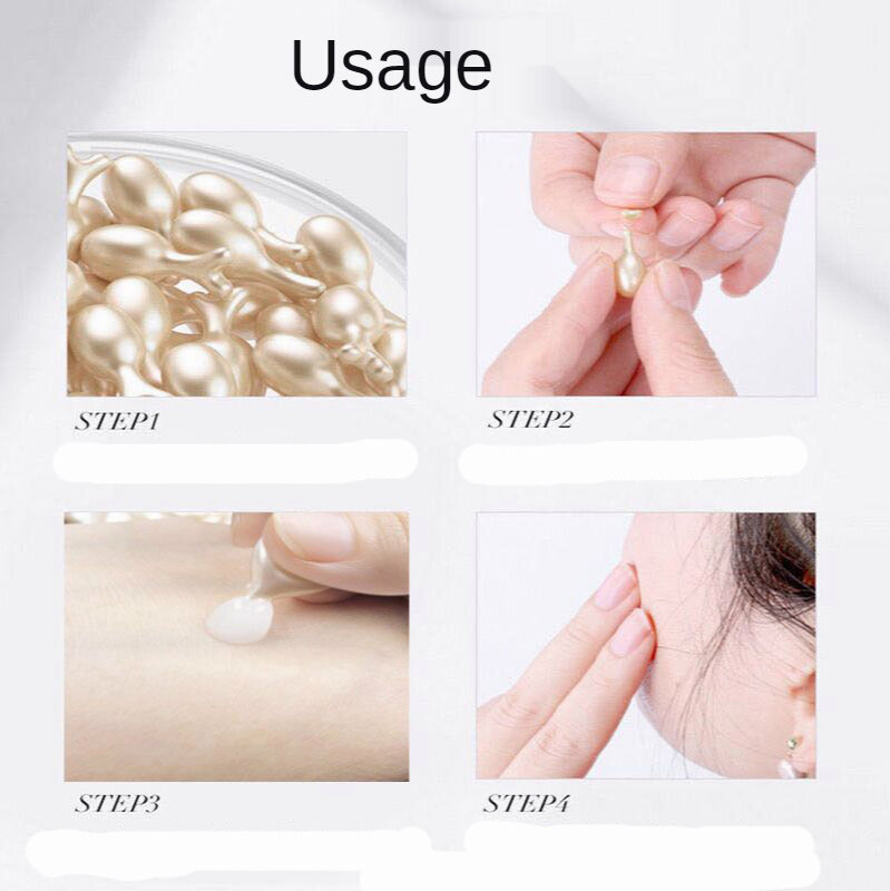 30/50/100Pcs Collagen Sheep Placenta Hydrating Face Serum Essence Spot Removing Anti-Wrinkle Moisturizing Capsule Skin Care