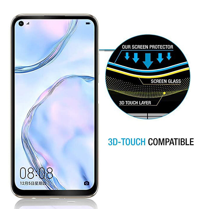 Premium Full Cover Screen Protector Voor Huawei P40 P30 P20 Beschermende Glas Voor Huawei P40 P30 P20 Lite Pro P8 lite 2017 P Smart