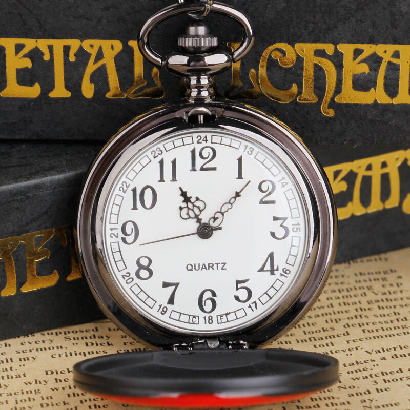 Reloj de bolsillo Steampunk para hombres y mujeres, reloj de bolsillo de cuarzo, cadena antigua