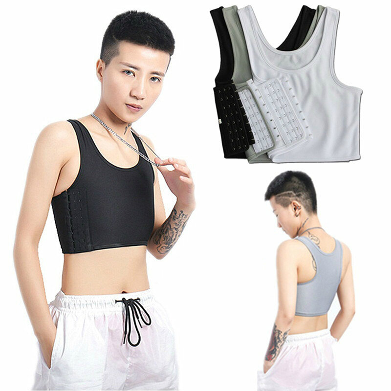 Camiseta informal con hebilla transpirable para mujer, ropa interior, camisetas de vendaje transpirables con gancho lateral