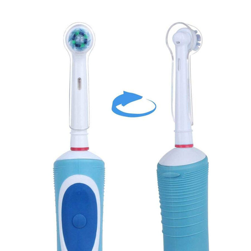 4PCSไฟฟ้าแปรงสีฟันหัวแปรงสีฟันป้องกันหมวกOralแปรงสีฟันป้องกันหมวก