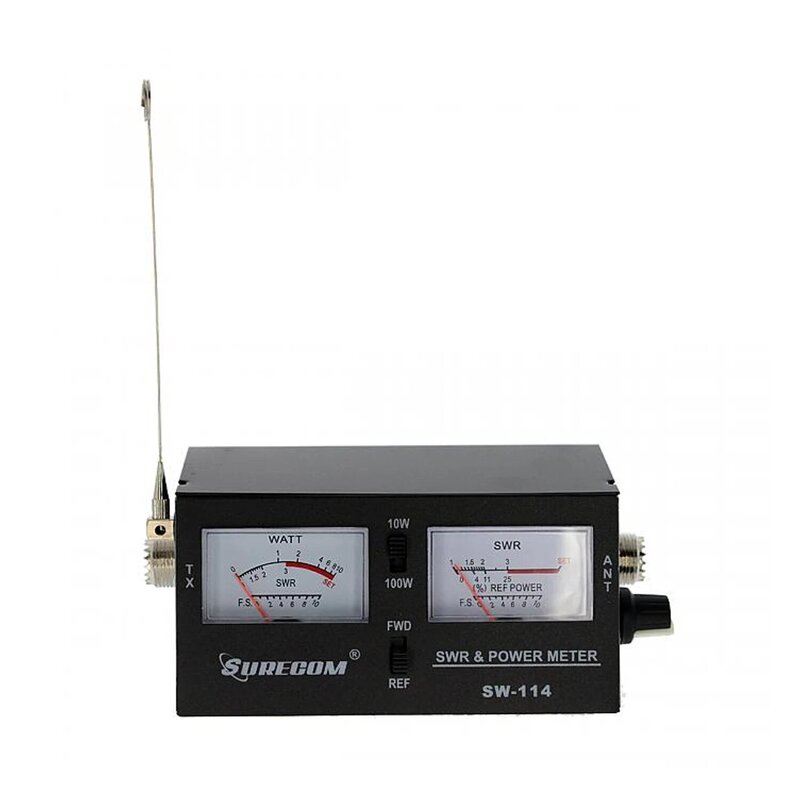 Surecom SW-114 SWR/RF/medidor de potencia de prueba de fuerza de campo para potencia relativa 3 Función analógica con antena de fuerza de campo