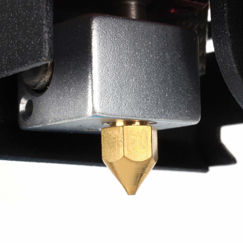 Boquilla de impresora 3D, 0,2, 0,3, 0,4, 0,5, 0,6, 0,8mm, parte de impresora 3D, rosca de M6, boquilla de Metal para filamento de 1,0mm
