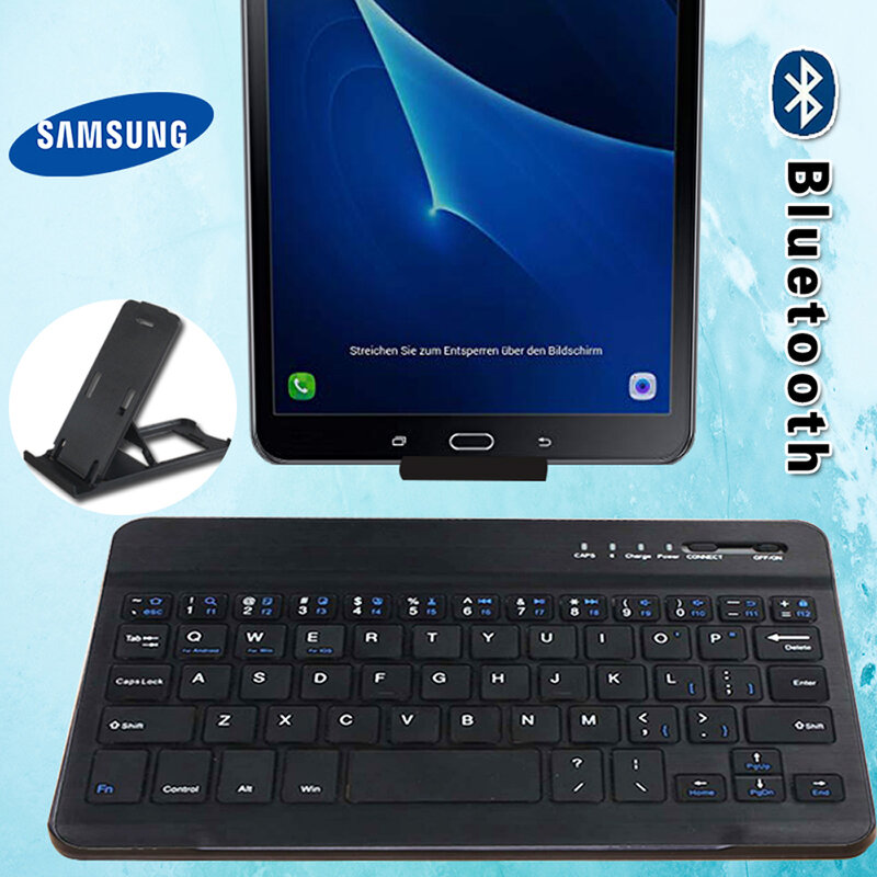 Teclado sem fio Bluetooth 3.0 para Samsung Galaxy Tab 2 7.0, Tab 3 8 ", Tab 4 7.0, Tab A 7.0 8.0, Tab S 8.4, Tablet portátil