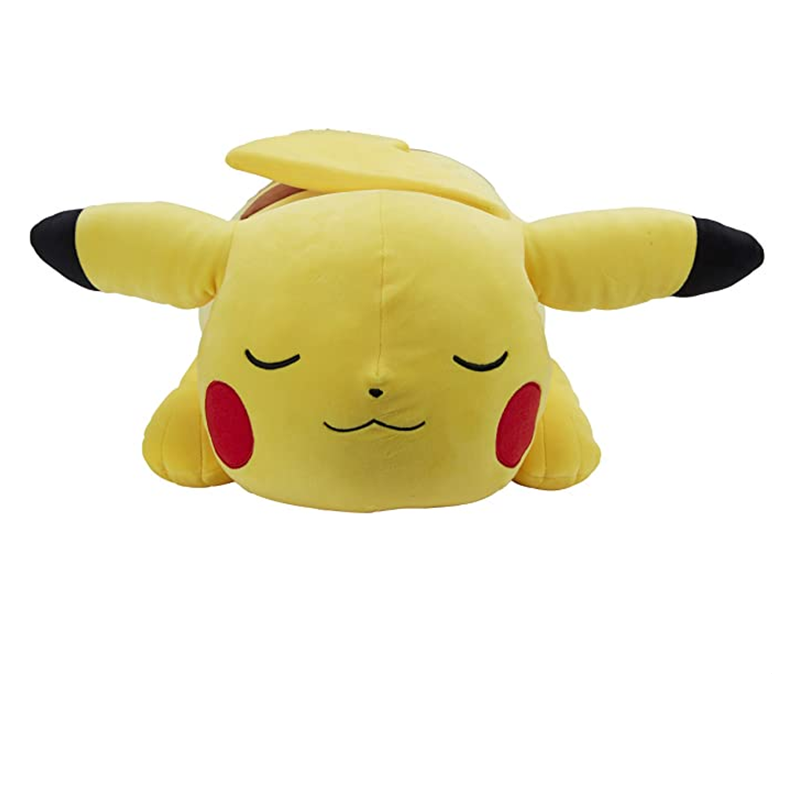Peluche Pokemon Pikachu, peluche da 18 pollici-adorabile Pikachu addormentato-materiale peluche Ultra morbido, perfetto per giocare, coccole