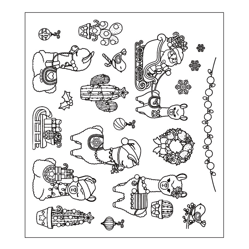 Autumn Christmas Halloween Snowman Moose Cutting Dies Matching Clear Stamp DIY Card Album Making Scrapbooking Crafts Stencil