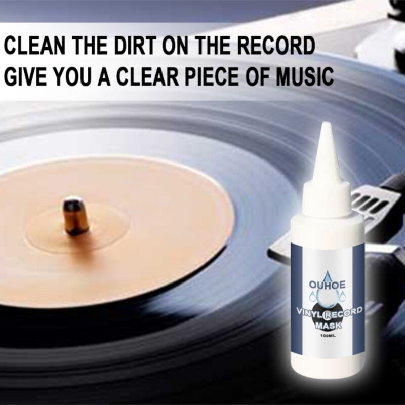 Detergente per dischi in vinile Album rondella accessori per la pulizia Kit soluzione per la pulizia dei dischi lama fluida