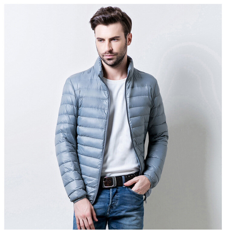 MRMT 2024 giacche da uomo di marca nuovo piumino leggero soprabito per giacca invernale con colletto maschile abbigliamento esterno