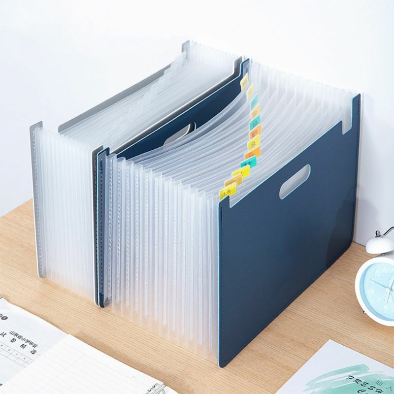 13 kieszenie rozkładana teczka A4 Organizer papier do przechowywania dokumentów Y51A