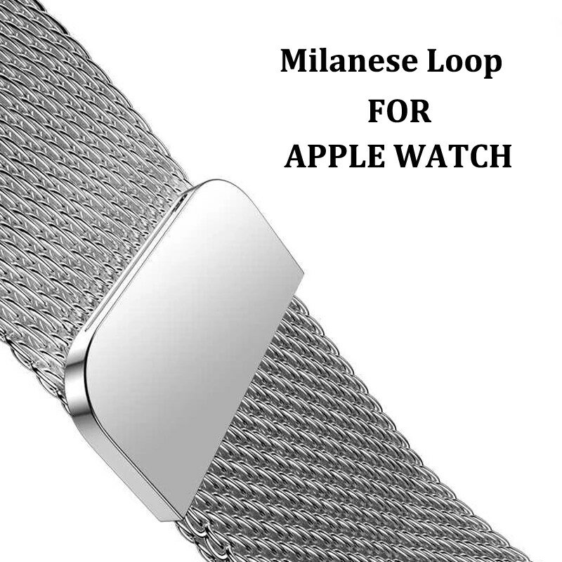 Correa Milanese Loop para Apple watch serie 5 4 iwatch Correa 44mm 40mm 42mm 38mm pulsera de acero inoxidable de Apple watch Accesorios