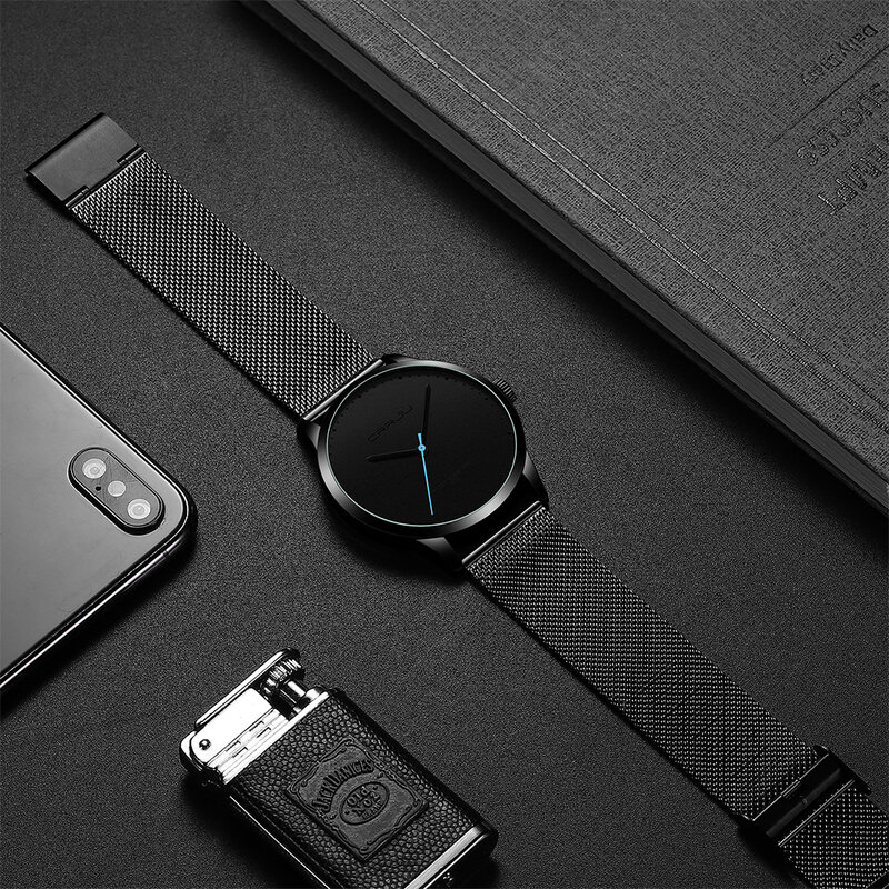 CRRJU Watches for Men Business Casual Quartz Wristwatch Fashion Ultra-thin Sport Waterproof Watch man Clock Relogio Masculino