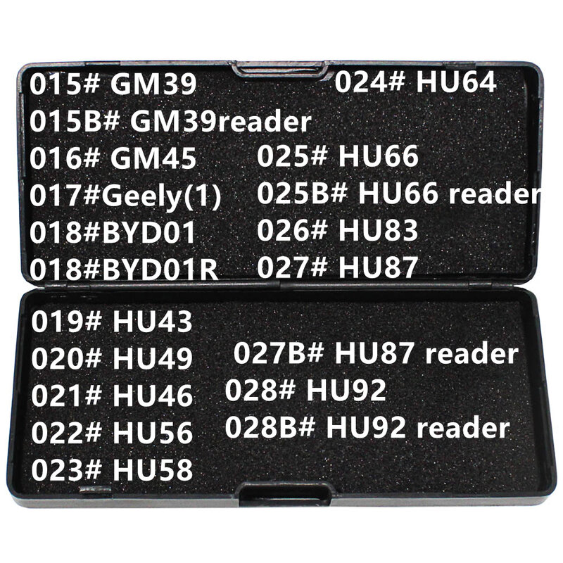 No black BOX 15-18b 2 in 1LiShi 2 in 1 자물쇠 도구 GM39 GM39reader GM45 Geely(1) BYD01 BYD01R 모든 유형의 자물쇠 도구