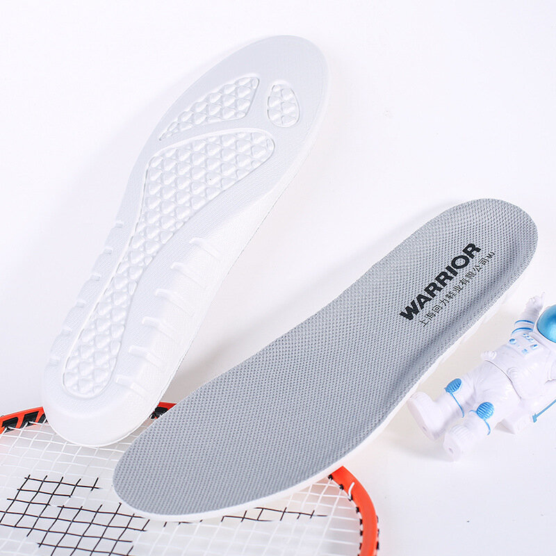 Esportes de alta energia cinética elástica ultra-leve palmilhas suor shockabsorvente desodorante respirável eva sapatos macios almofada brioche