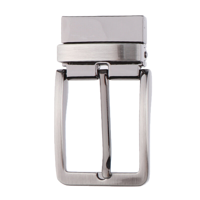 Hebillas de cinturón de aleación de Metal reversibles para hombres, hebillas de pasador rectangulares de repuesto