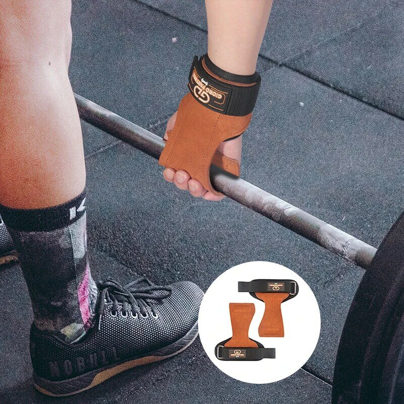 2 Buah Sarung Tangan Pelindung Telapak Tangan Latihan Kettlebell Bar Pull Up Angkat Berat Badan Anti Selip Peralatan Pengangkat Pria Wanita