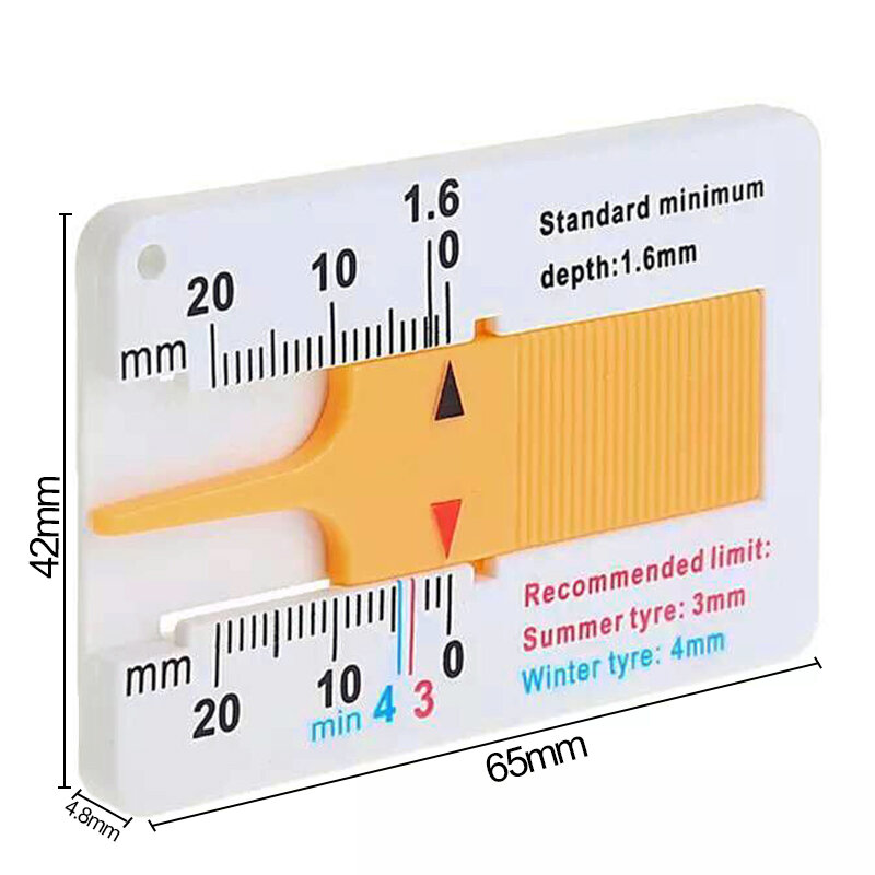 Strumento di misura misura forniture indicatore 0-20mm lavorazione dei metalli pneumatici per Auto per Auto leggi profondità misuratore di profondità pagina moto