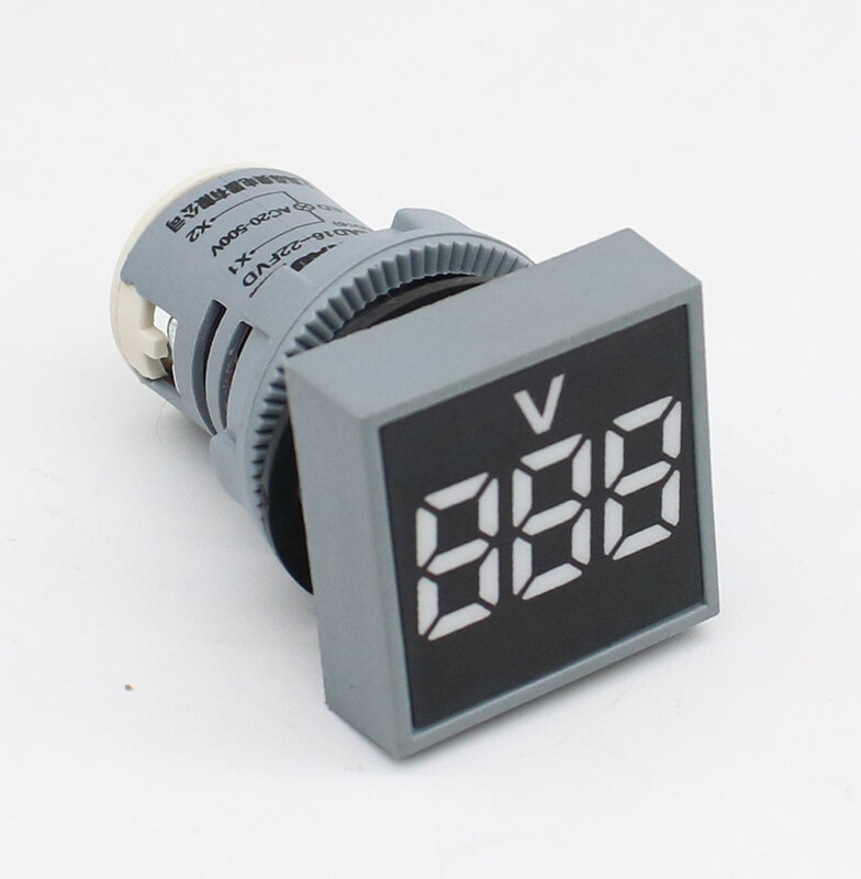 22Mm 0-99 Hzmeasuring Range Digitale Display Elektriciteit Hertz Frequentie Meter Met Beschermende Film Vierkante Ronde Signaal Indicator