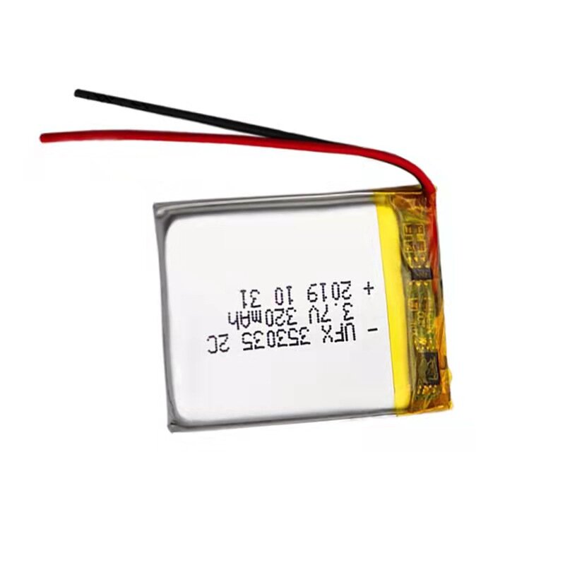 Batteria ai polimeri di litio UFX 353035 (320 mah) 3.7 V luce notturna piccoli altoparlanti localizzatore proiettore