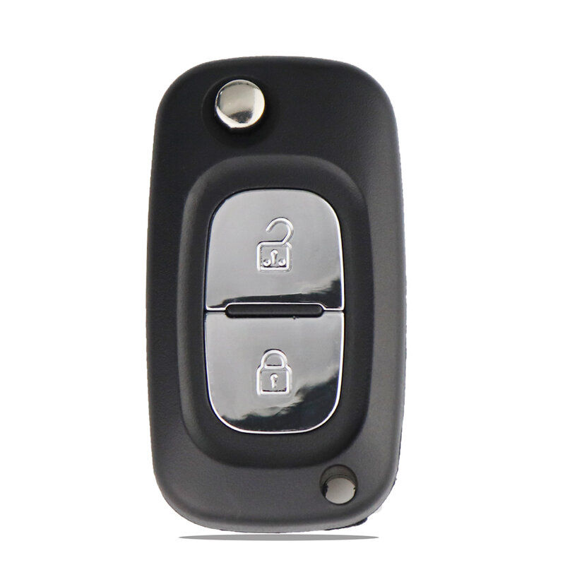 Casing Kunci Remote YIQIXIN Filp 2/3 Tombol untuk Renault Clio 3 Kangoo Master Modus Twingo 2006-2016 Pisau Tidak Terpotong Pengganti