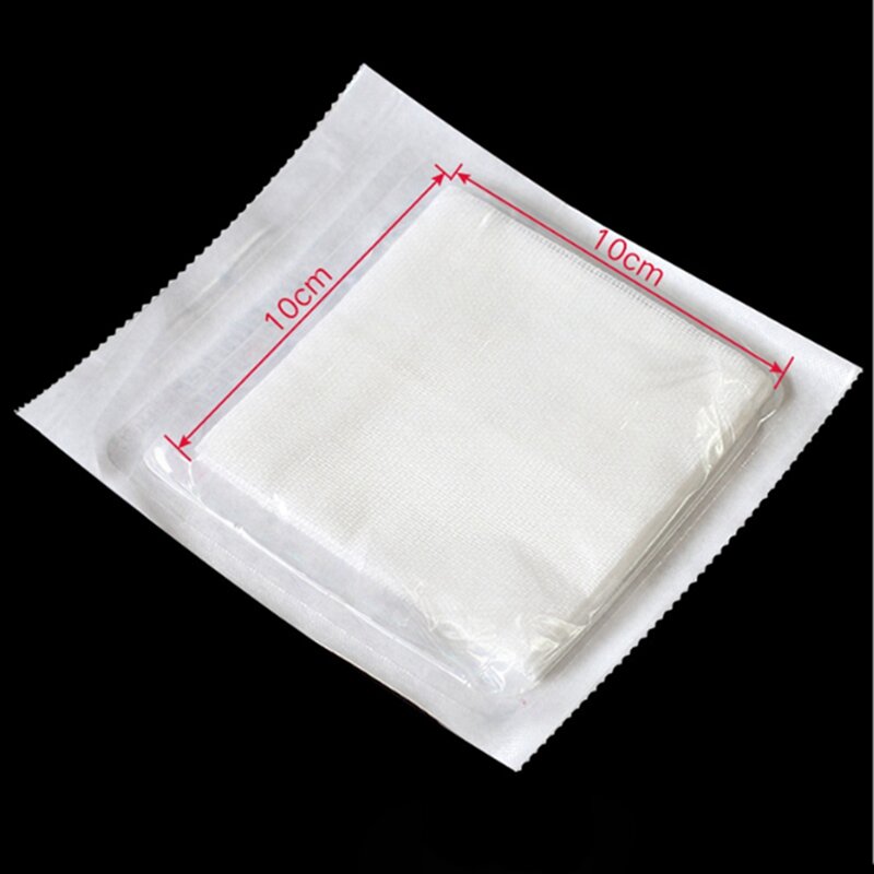 5/2 piezas/lote almohadilla de gasa 100% algodón primera ayuda vendaje impermeable para heridas gasa estéril cuidado de suministros