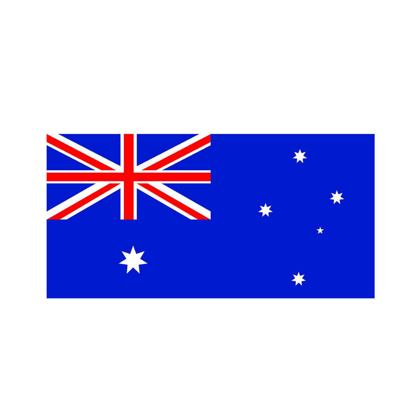حار عاكس الفينيل غطاء الخدوش الاسترالي Aus العلم الوطني سيارة ملصق الشارات الوفير نافذة هيكل السيارة سيارة KK16 * 8 سنتيمتر