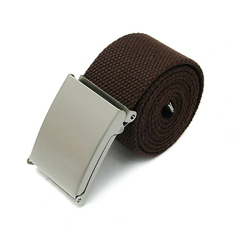 Unisex Belt High Quality Canvas Belt Unbuckle Easily Unisex Canvas Web Belt for Outdoor
