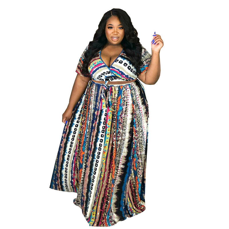 Plus Size African Dresses For Women 2021 Africa Clothes Dress Print Dashiki Ladies Clothing Africa Office Lady Dress