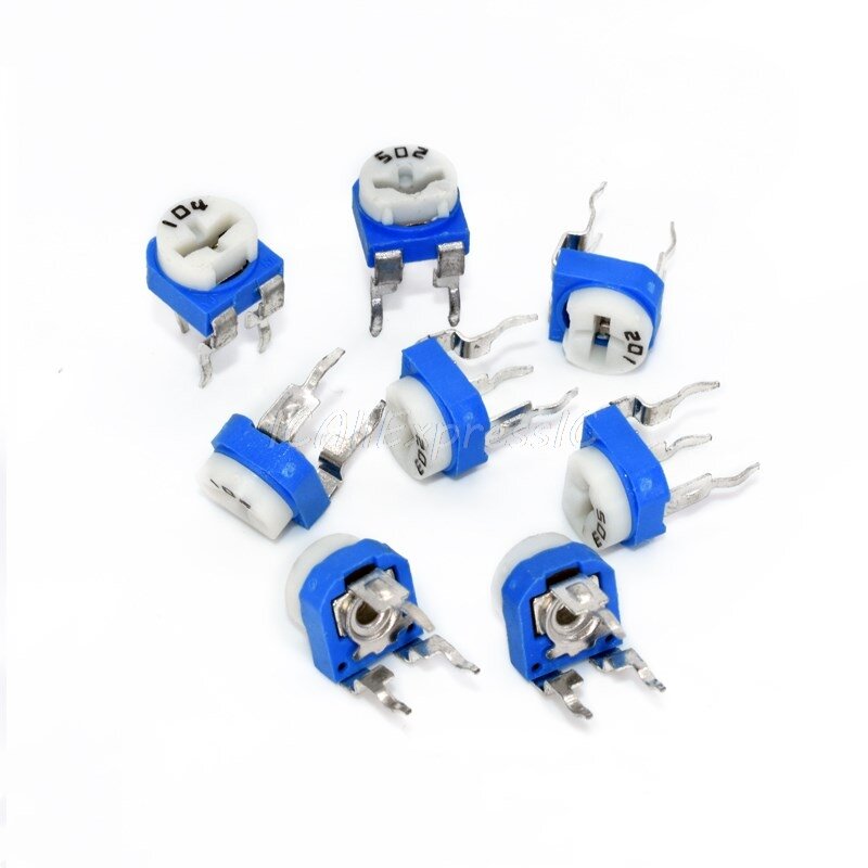 5 teile/los RM065 RM-065 100 200 500 1K 2K 5K 10K 20K 50K 100K 200K 500K 1M ohm Trimpot Trimmer Potentiometer variable widerstand