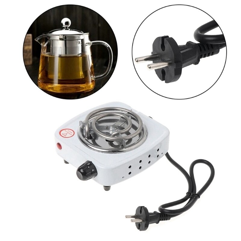 220V 500Wไฟฟ้าเตาร้อนแผ่นเหล็กBurner Home Kitchen Cookerกาแฟเครื่องทำน้ำอุ่นในครัวเรือนทำอาหารEU Plug