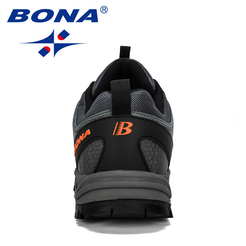 BONA ใหม่เดินป่ารองเท้าปีนเขารองเท้ากลางแจ้งเทรนเนอร์รองเท้าผู้ชาย Trekking รองเท้าผ้าใบกีฬาชาย Comfy
