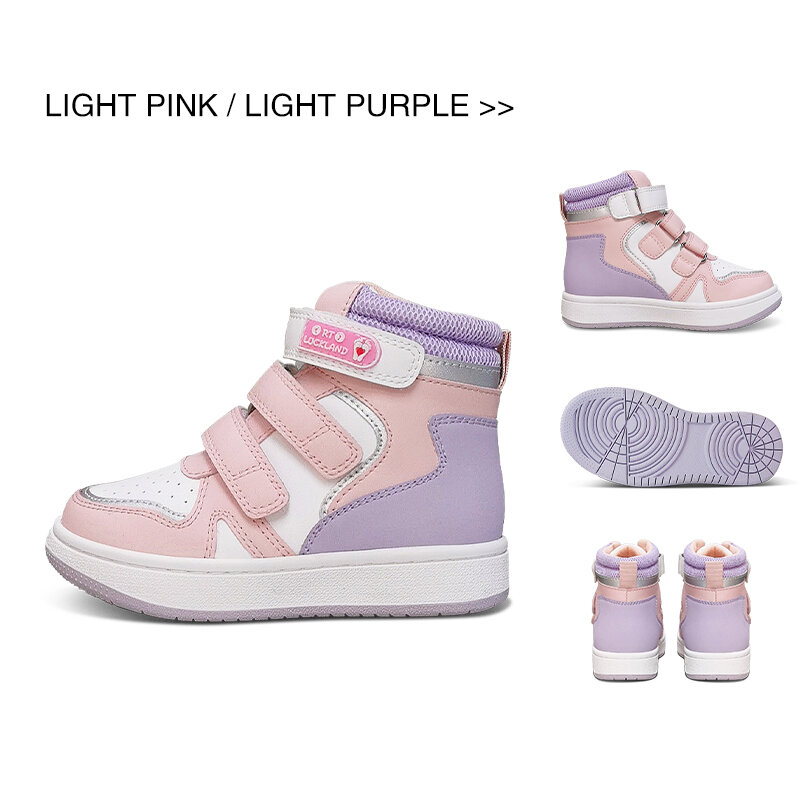 Ortolucland scarpe per bambini ragazze Sneakers in pelle ortopedica moda bambini bambino primavera rosa stivali con soletta plantare plantare