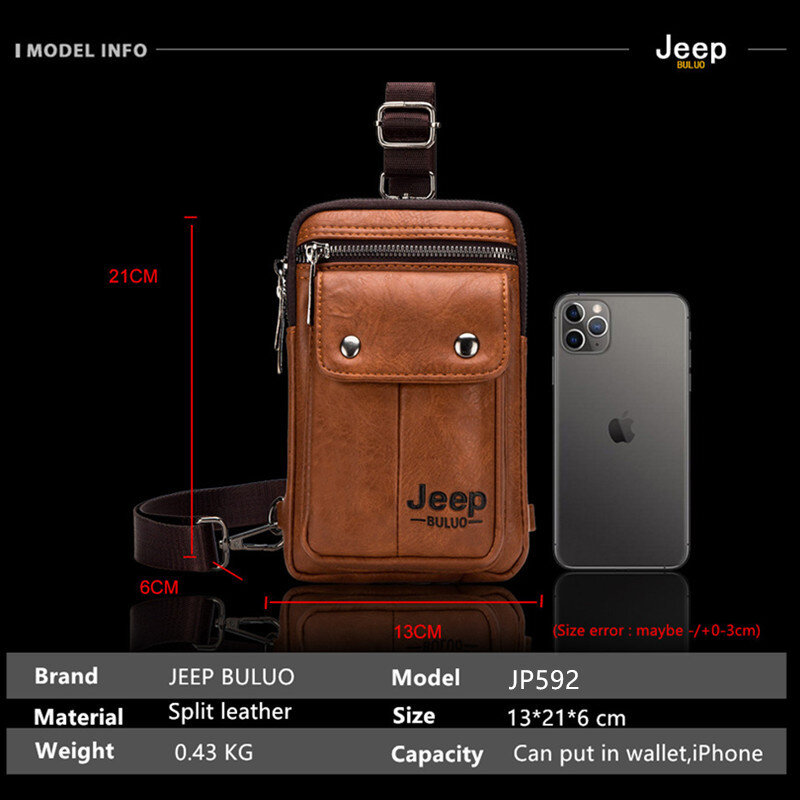 جيب BULUO صغيرة متعددة الوظائف الرافعة حقيبة كروسبودي العلامة التجارية حقيبة الكتف للرجال الساقين الخصر حقيبة للرجل موضة جديدة عادية كول ميني