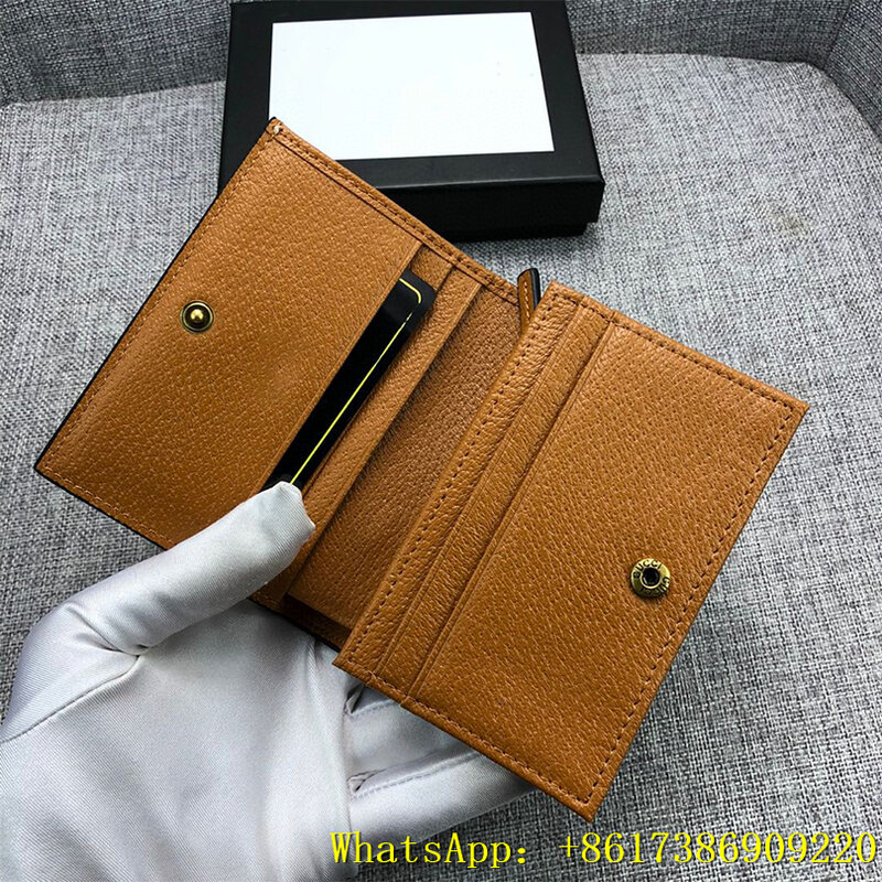 2020 novo gg feminino mickey carteira de luxo designer carteira moeda bolsa pacote cartão dobrado carteira couro