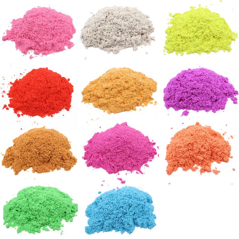 100g/Bag Magic kinetic sand Modeling Kit Clay Super Colored Soft Slime Space Play Sand Antistress Supplies Educational Toys Set