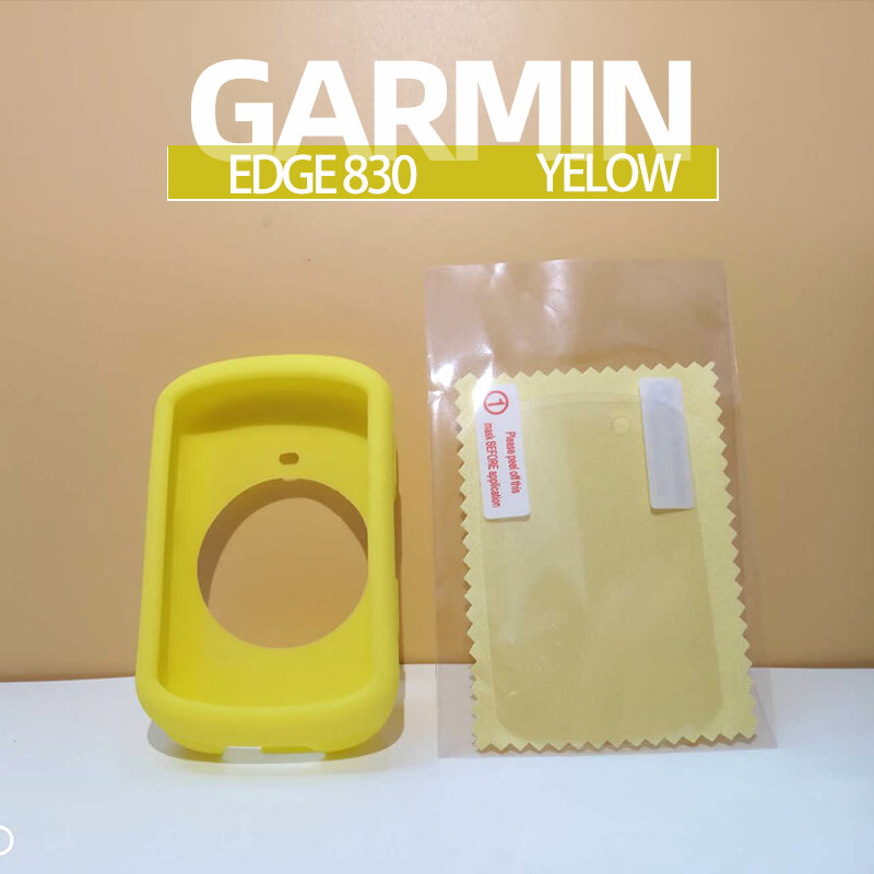 Funda protectora de goma de silicona para ordenador de bicicleta, Protector de pantalla HD para accesorios de bicicleta Garmin Edge 530 830
