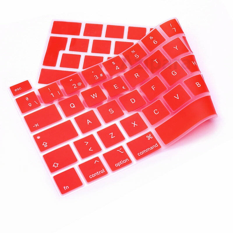 Protetor de capa de teclado de silicone, macio para MacBook Pro 16, A2141, Pro 13, Chip M1, A2338, espanhol, UE, EUA, A2251, A2289, 2020