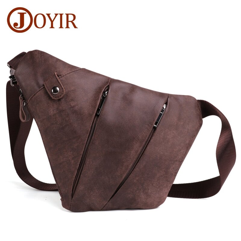 JOYIR Высококачественная Мужская сумка-мессенджер из натуральной кожи, повседневная сумка через плечо, модная мужская сумка, Мужская нагрудная сумка, мужская сумка на плечо