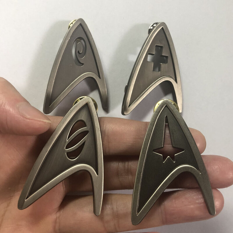 Star Cosplay Befehl Division Abzeichen Starfleet Pins Science Engineering Medizinische Metall Brosche Zubehör Kostüm Requisiten