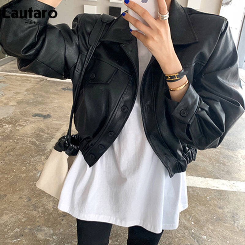 Куртка Lautaro женская короткая, непромокаемая мягкая легкая из искусственной кожи, крутая верхняя одежда с длинным рукавом, весна-осень 2022
