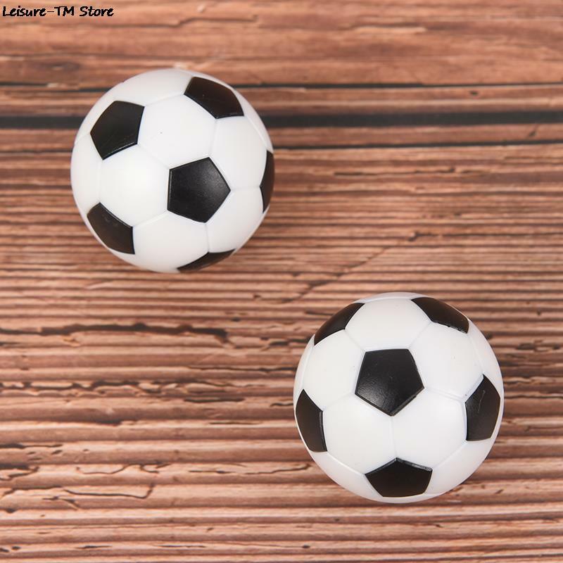 2 Buah Hitam dan Putih Resin Foosball Meja Sepak Bola Meja Bola Sepak Bola Bola Kaki Bayi Fussball 32Mm