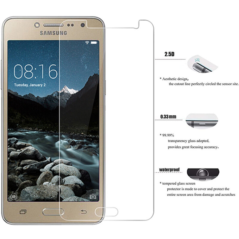 Vetro protettivo per Samsung Galaxy A3 A5 A7 J3 J5 J7 2015 2016 2017 A6 A8 Plus 2018 pellicola proteggi schermo in vetro temperato