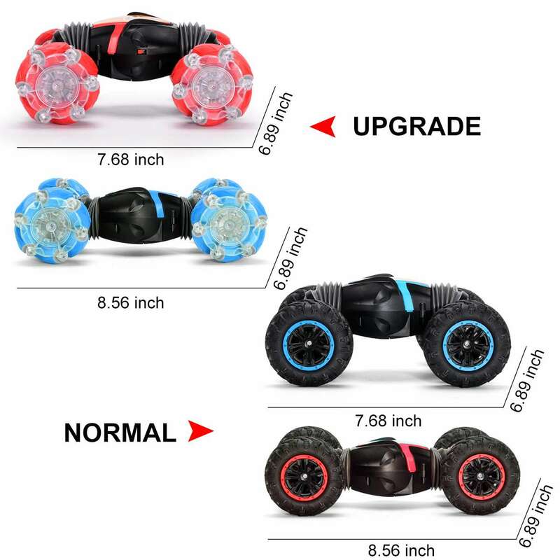2.4G 4WD Gesture Sensing Car Remote Control Stunt Car 360° All-Round Drift Twisting Off-Road Dancing Vehicle Kids Toys W/ Lights
