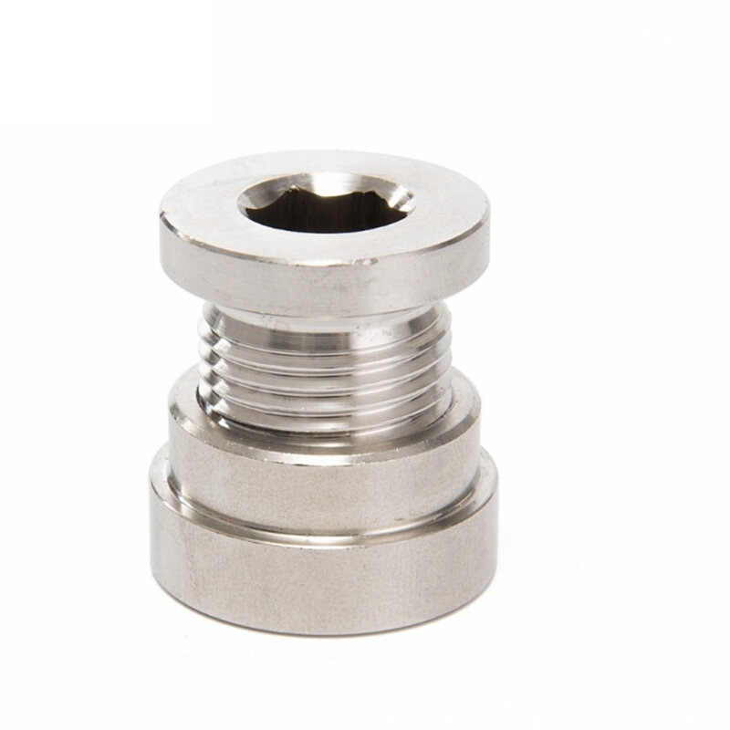 Aço inoxidável Bung e Nut Kit para Exaustão Oxigênio Sensor Soldagem, Lambda Sensor Nut e Plug, S304, M18 * 1.5