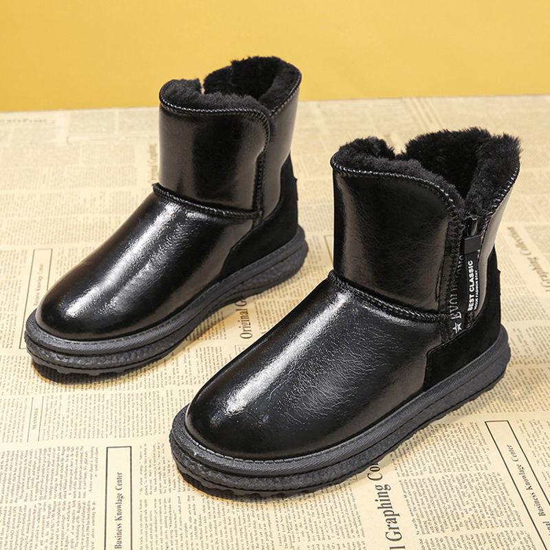 Damskie zimowe wysokie buty śniegowe damskie botki grube pluszowe ciepłe bawełniane buty platformy wodoodporne i antypoślizgowe buty