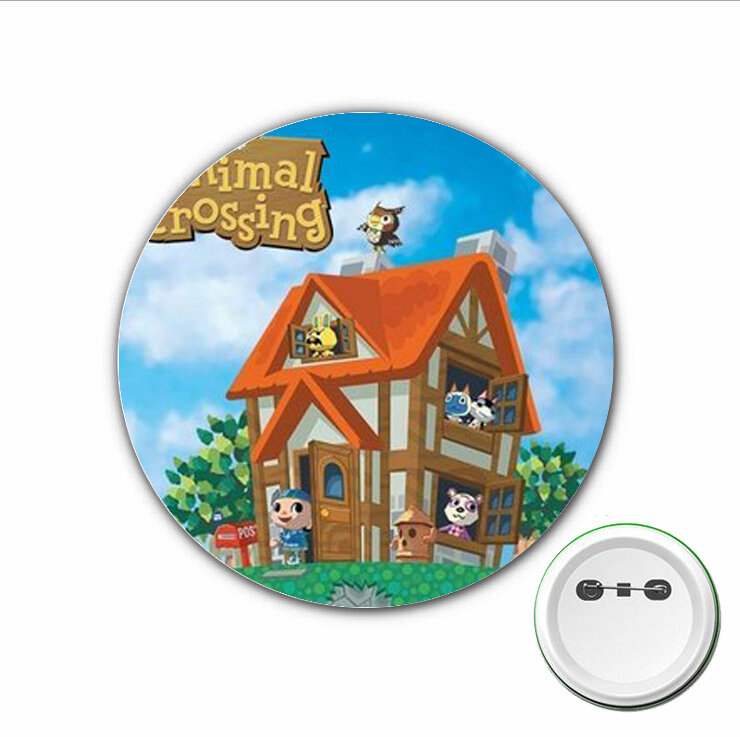 3pcs Japão anime Animal Crossing Cosplay Emblema Dos Desenhos Animados Bonito Broche Pins para Mochilas sacos Emblemas Botão Roupas Acessórios