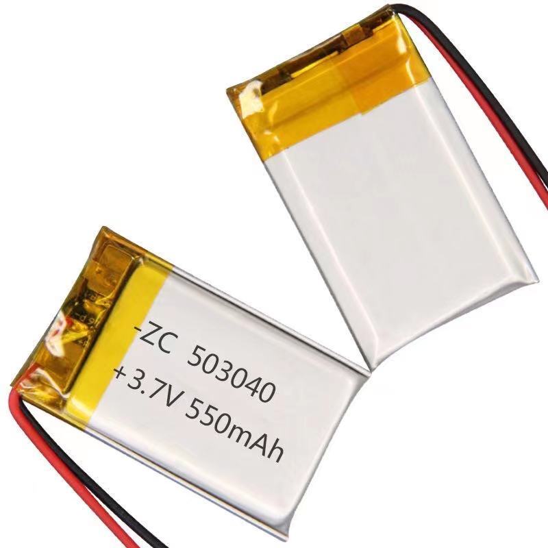 ทนทาน503040แบตเตอรี่ลิเธียมโพลิเมอร์3.7v550mah สมาร์ทสวมใส่ความงามผลิตภัณฑ์ลำโพงบลูทูธแบตเตอรี่