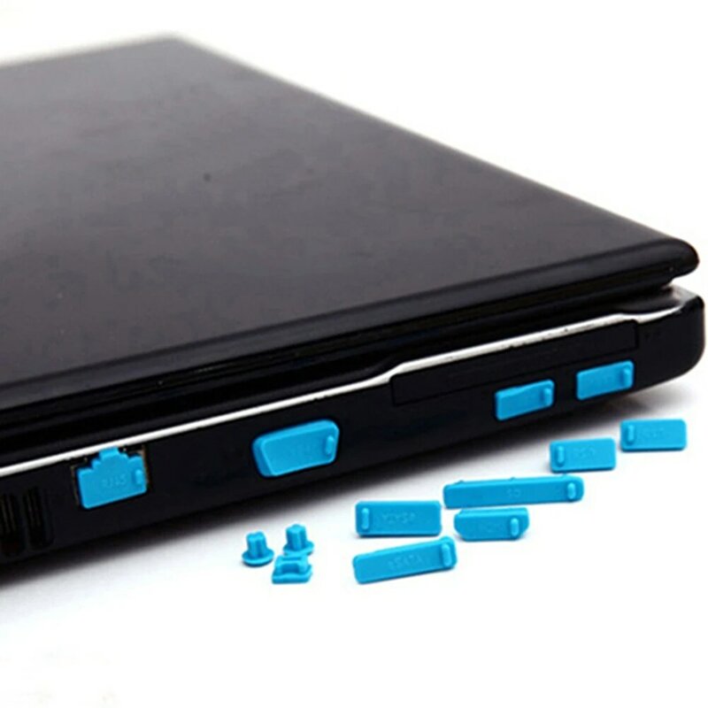 범용 노트북 먼지 플러그, 실리콘 방진 포트 커버 플러그 캡, 13 개/세트