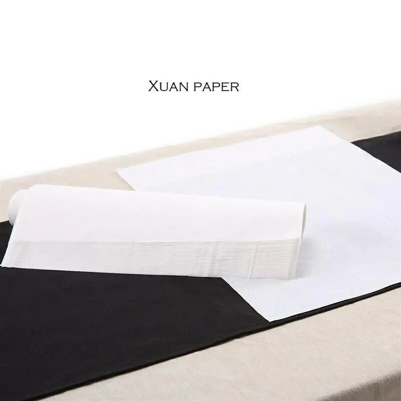 50 lembar kertas nasi Xuan untuk lembar lukisan lembar latihan untuk sikat lukisan kertas Cina kosong Cina untuk