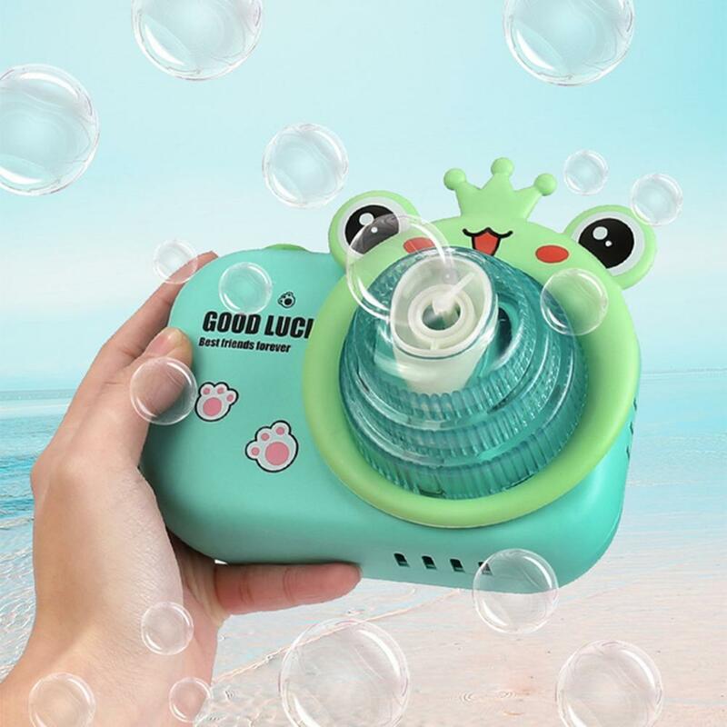 Máquina de burbujas para niños, juguete al aire libre para niñas y niños, fabricante de burbujas de jabón con mango, soplador de burbujas automático duradero